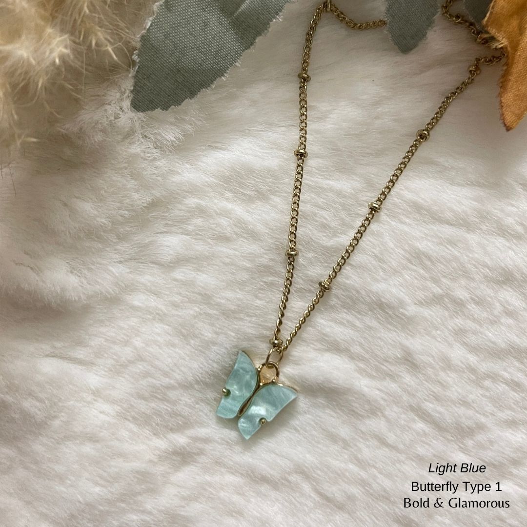 Butterfly Pendant | Type 1 | BPT1 | Light Blue