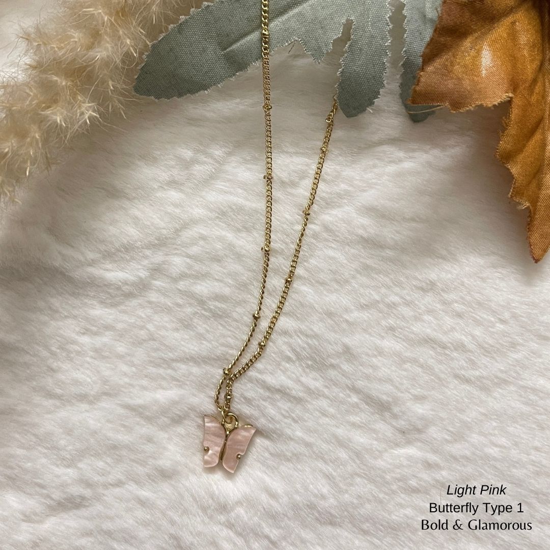 Butterfly Pendant | Type 1 | BPT1 | Light Pink
