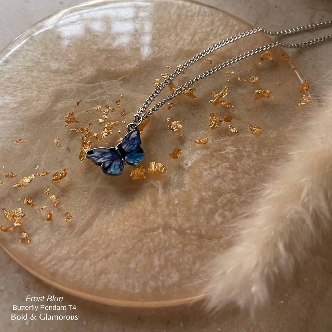 Butterfly Pendant | Type 4 | BPT4 | Frost Blue