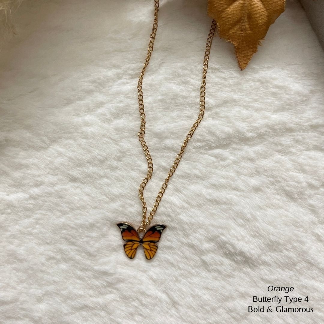 Butterfly Pendant | Type 4 | BPT4 | Orange