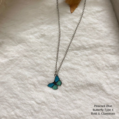 Butterfly Pendant | Type 4 | BPT4 | Peacock Blue
