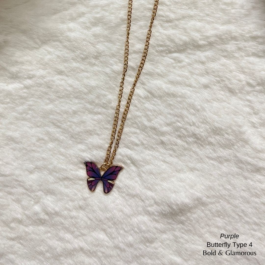 Butterfly Pendant | Type 4 | BPT4 | Purple