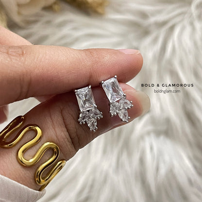 Zircon Leaf Princess Earring