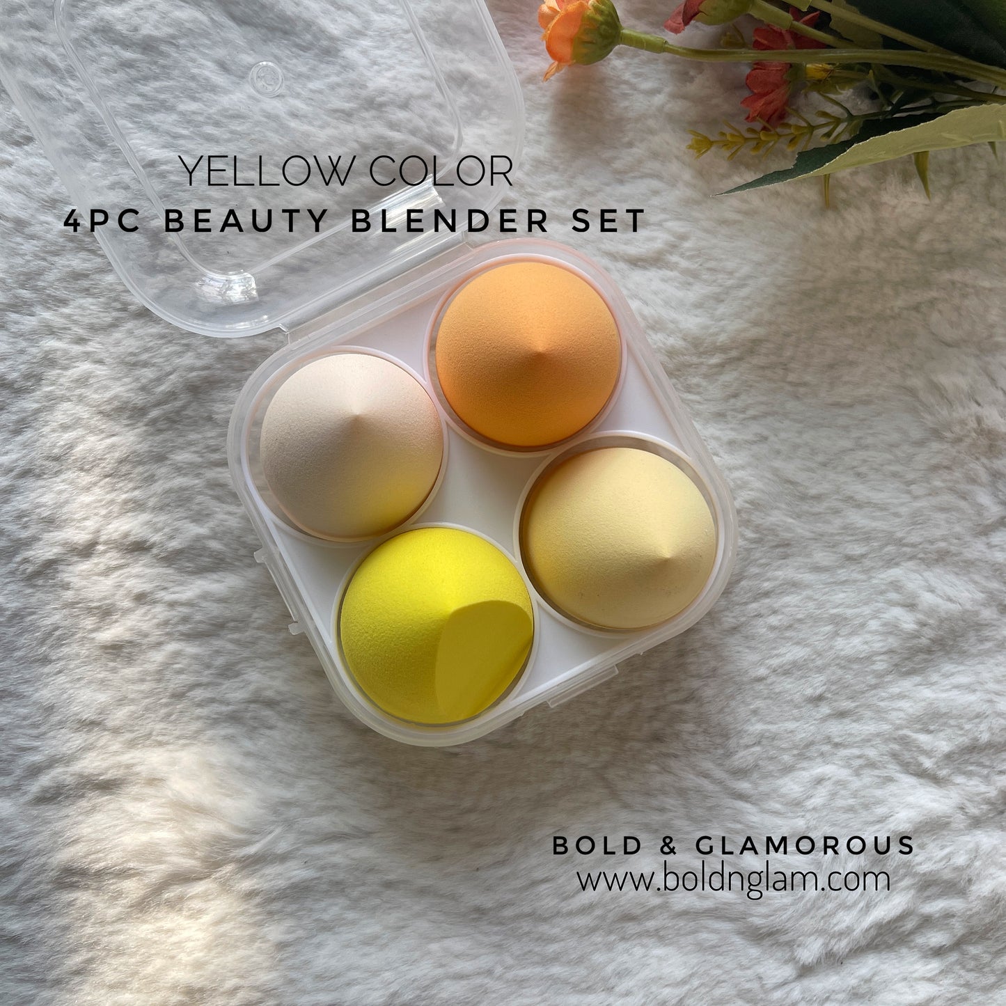 4PC Beauty Blender Set | Yellow