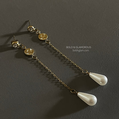 Statement Earring | STE122 | Tassel Pearl