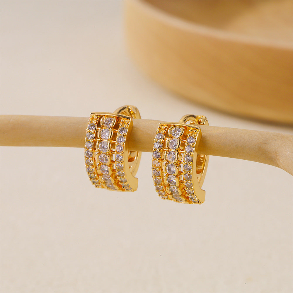 Zircon Hoop Earring | CH06
