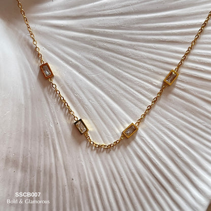 Chain Bracelet | SSCB007 | Dainty Stone Bracelet