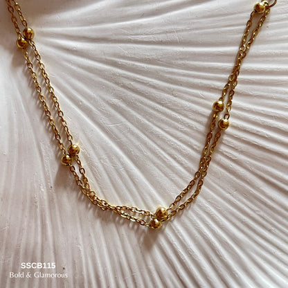 Chain Bracelet | SSCB115 | Layer Beads