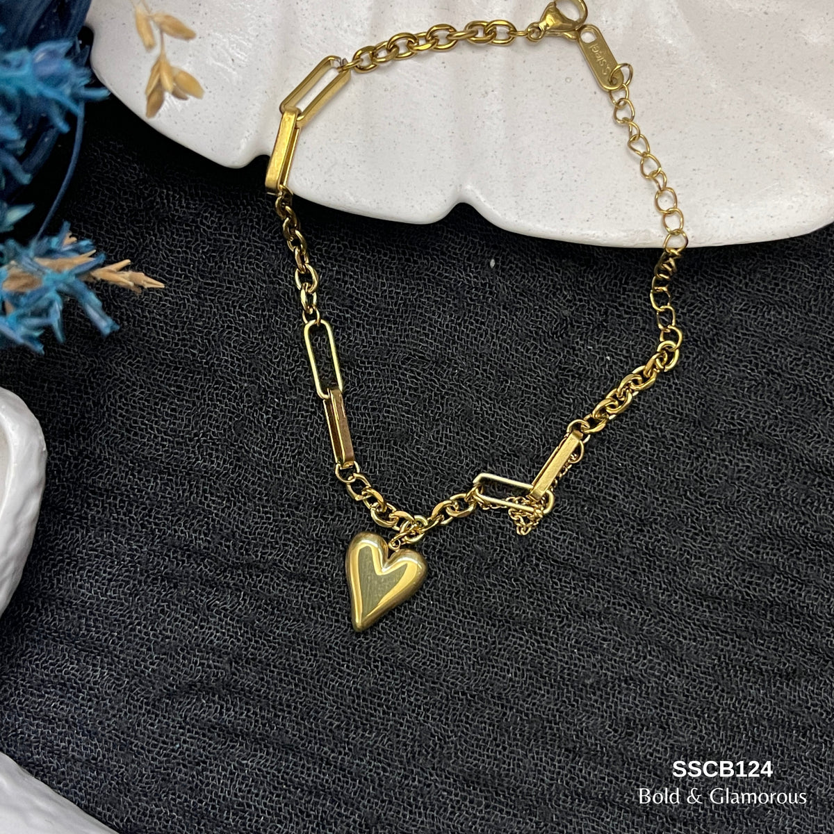 Chain Bracelet | SSCB124 | Heart Slicing