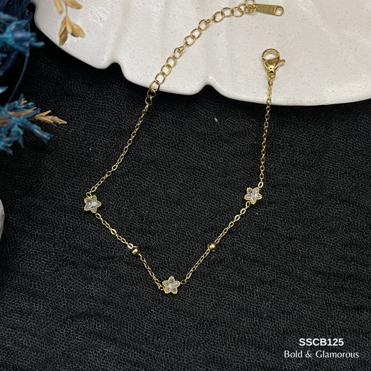 Chain Bracelet | SSCB125 | Five Pointed Star