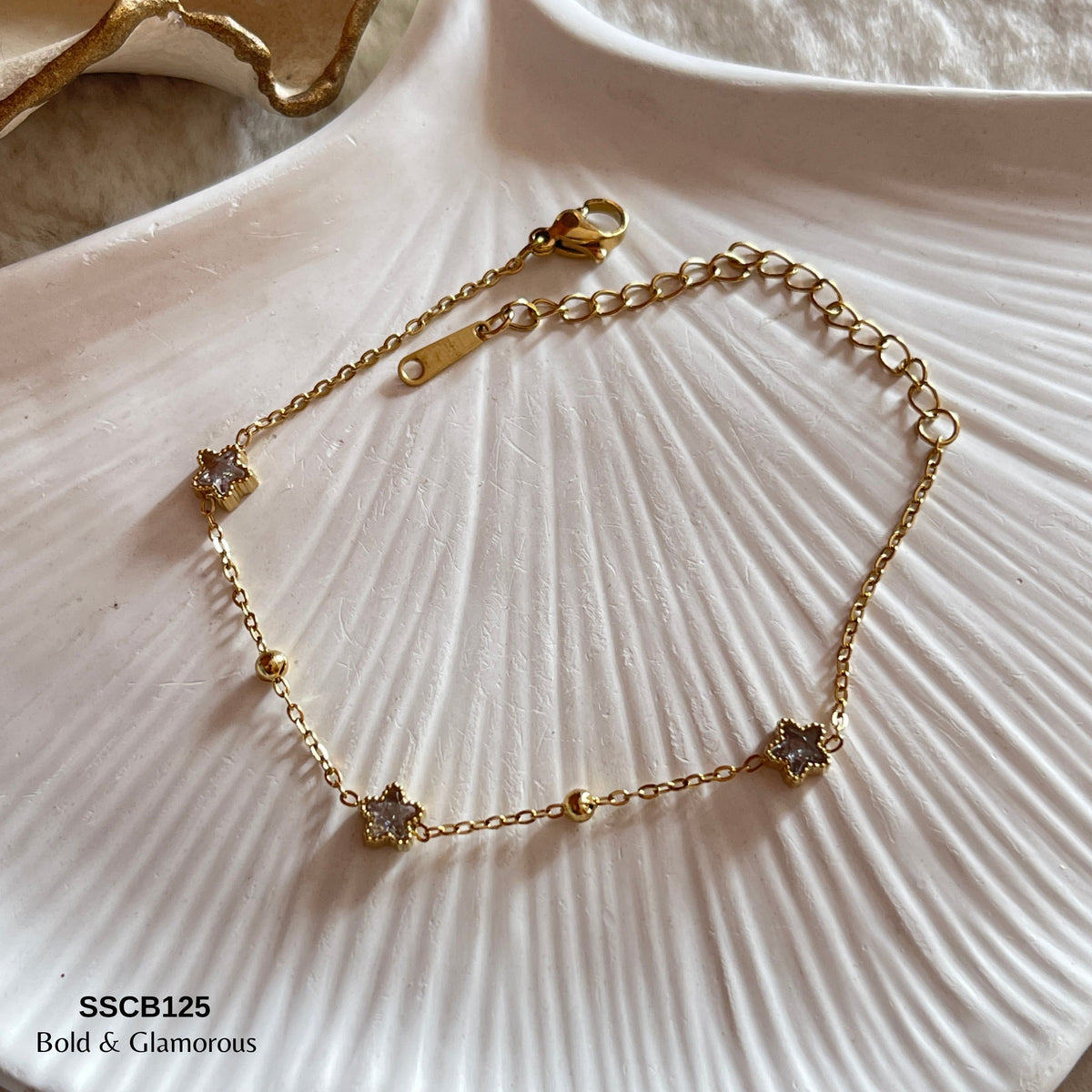 Chain Bracelet | SSCB125 | Five Pointed Star