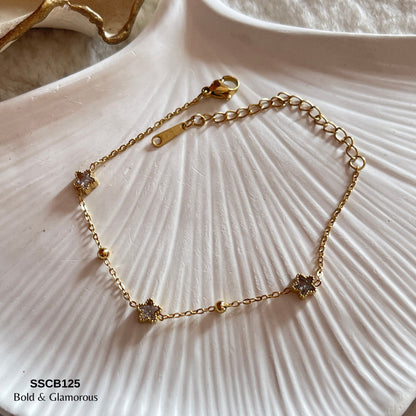 Chain Bracelet | SSCB125 | Five Pointed Star