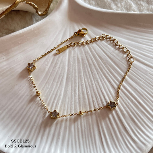 Chain Bracelet | SSCB125 | Five Pointed Star