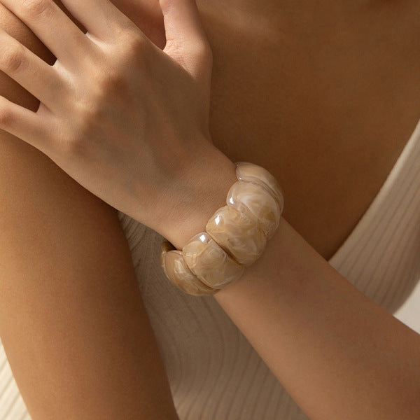 Acrylic Cuff Bracelet | ACB02 | Champagne