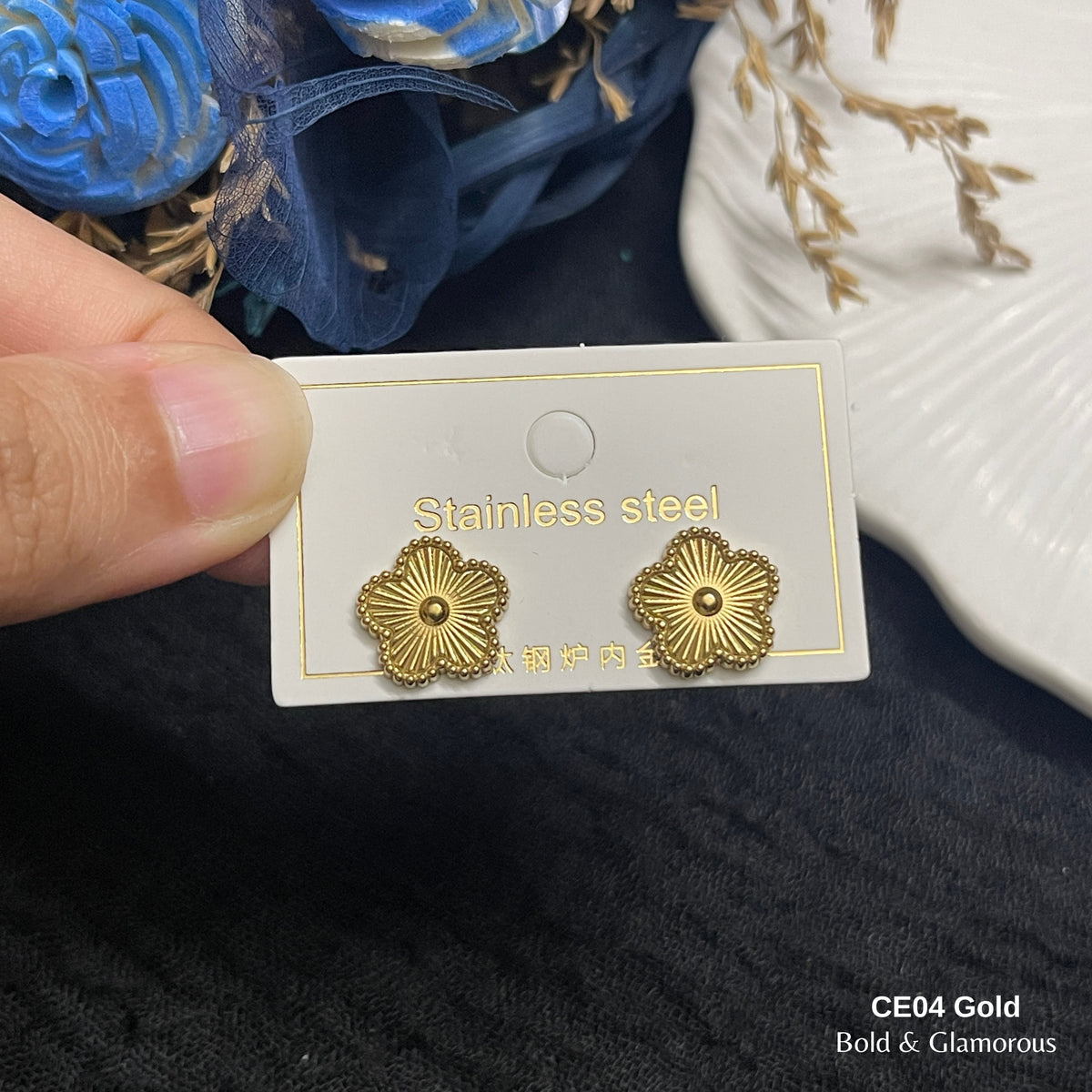 Clover Earring | CE04 | Gold