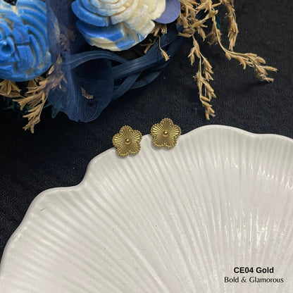Clover Earring | CE04 | Gold