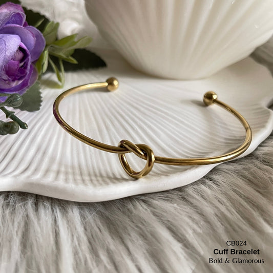 Cuff Bracelet | CB024 | Knotted Heart