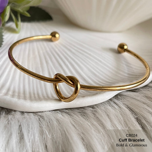 Cuff Bracelet | CB024 | Knotted Heart