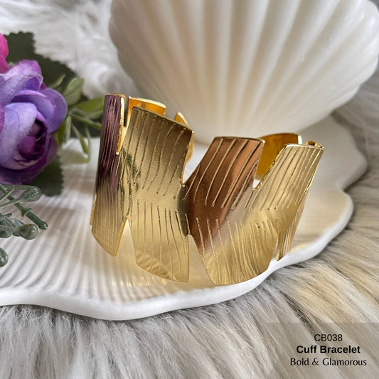 Cuff Bracelet | CB038 | Golden Dew