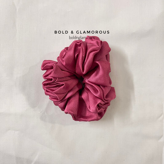 Japanese Silk Scrunchies #12 Rose Pink