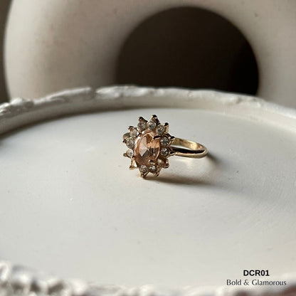 Diamond Cut Ring | DCR01 | Orange