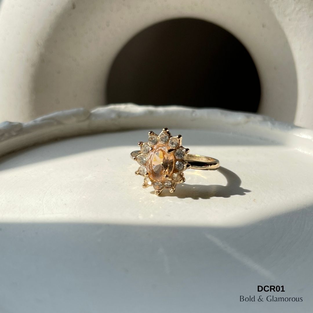 Diamond Cut Ring | DCR01 | Orange