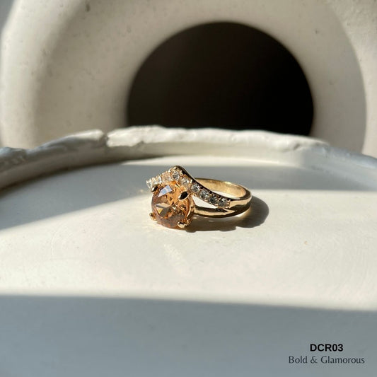 Diamond Cut Ring | DCR03 | Orange
