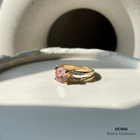 Diamond Cut Ring | DCR04 | Pink