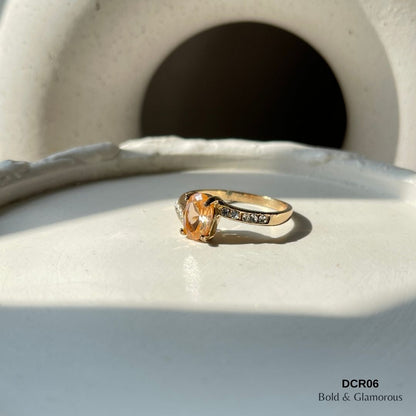 Diamond Cut Ring | DCR06 | Orange