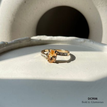 Diamond Cut Ring | DCR06 | Orange