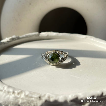 Diamond Cut Ring | DCR10 | Green