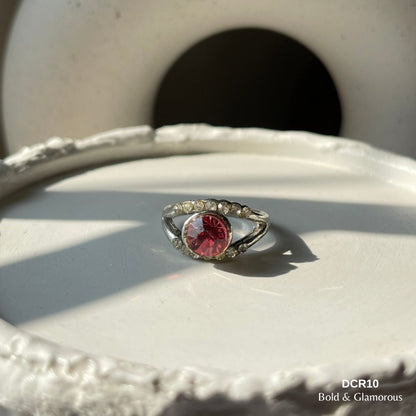 Diamond Cut Ring | DCR10 | Pink