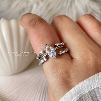 Zircon Ring | SR281 | Three in One Stack