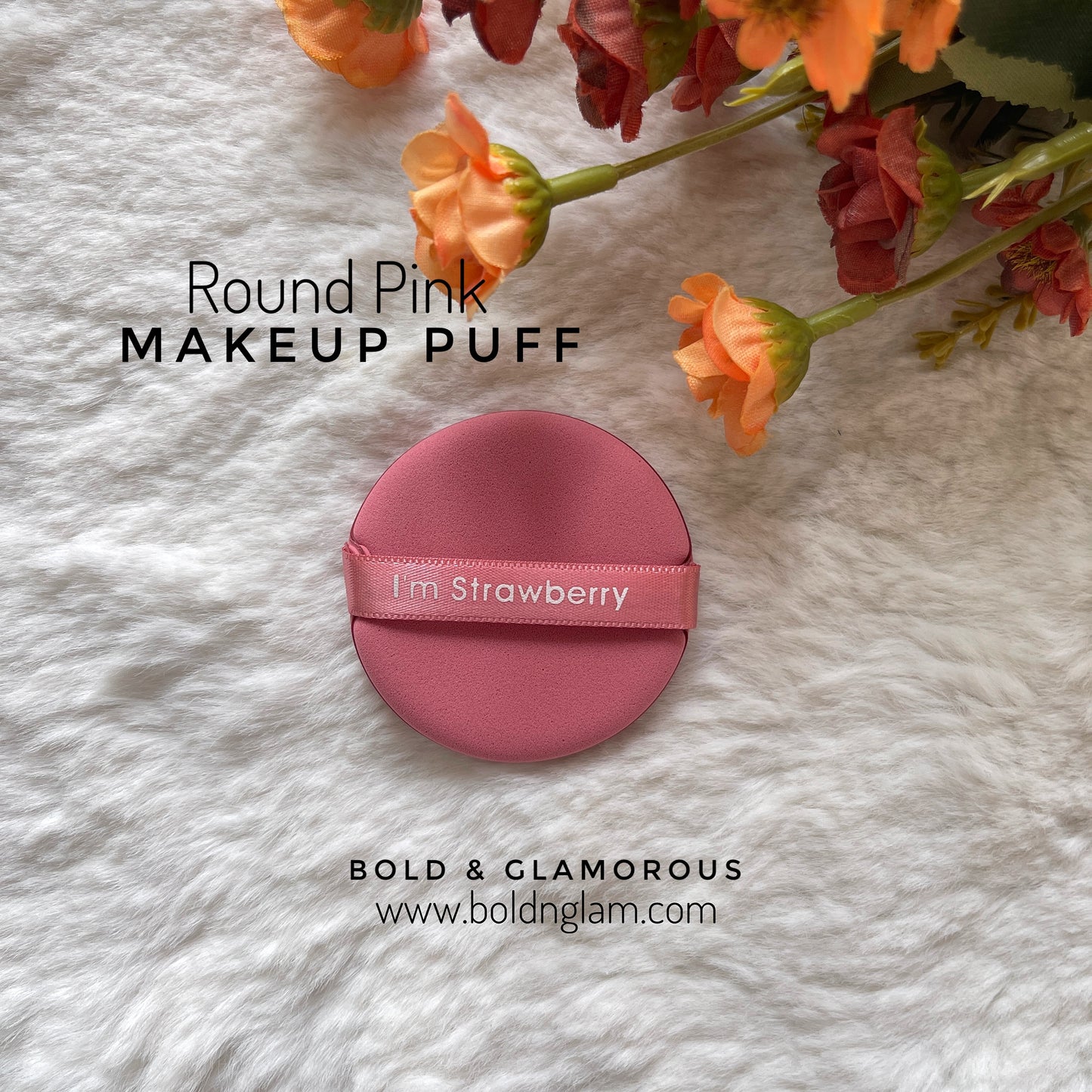 Powder Puff Round Pink