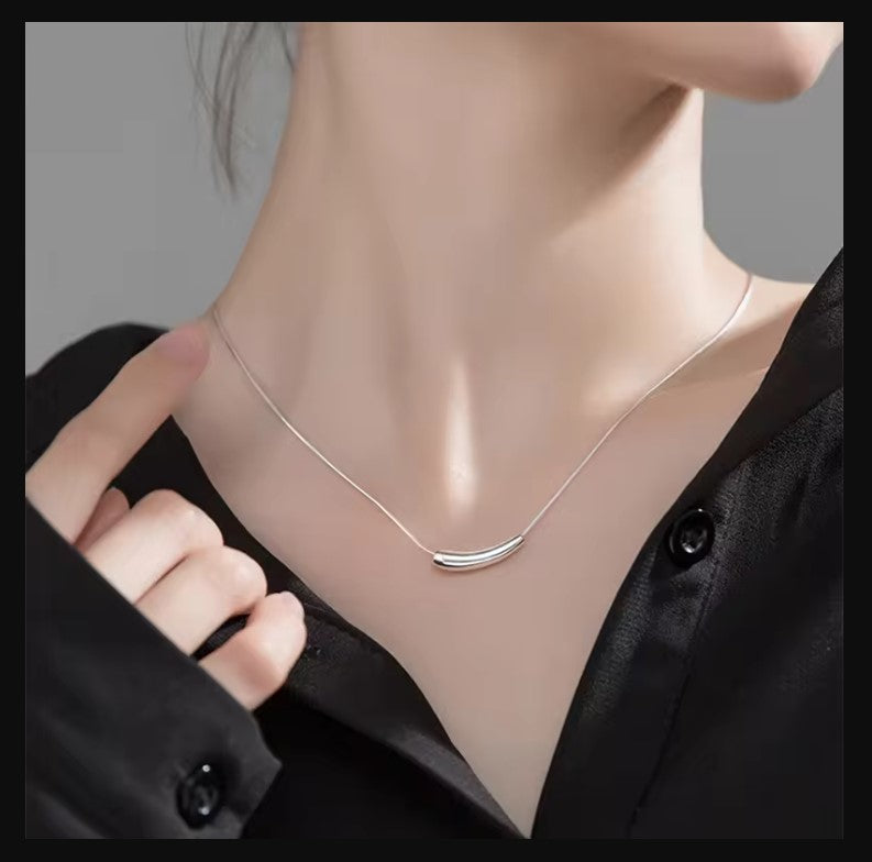 Necklace | SN063 | Dainty 16 Silver