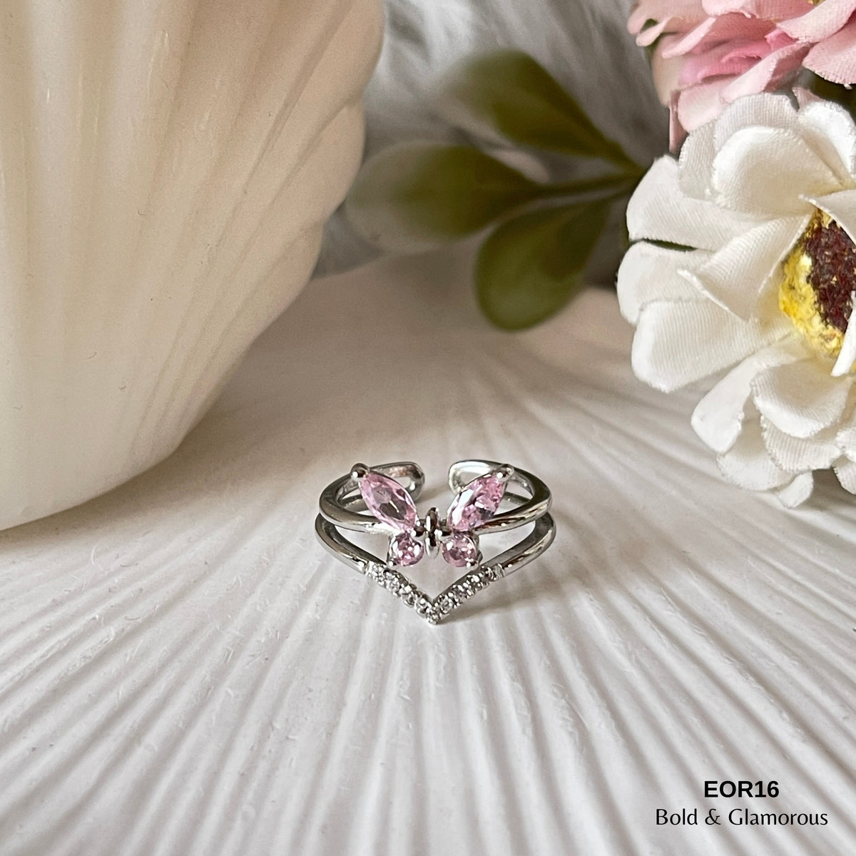Finger Ring EOR16 Pink