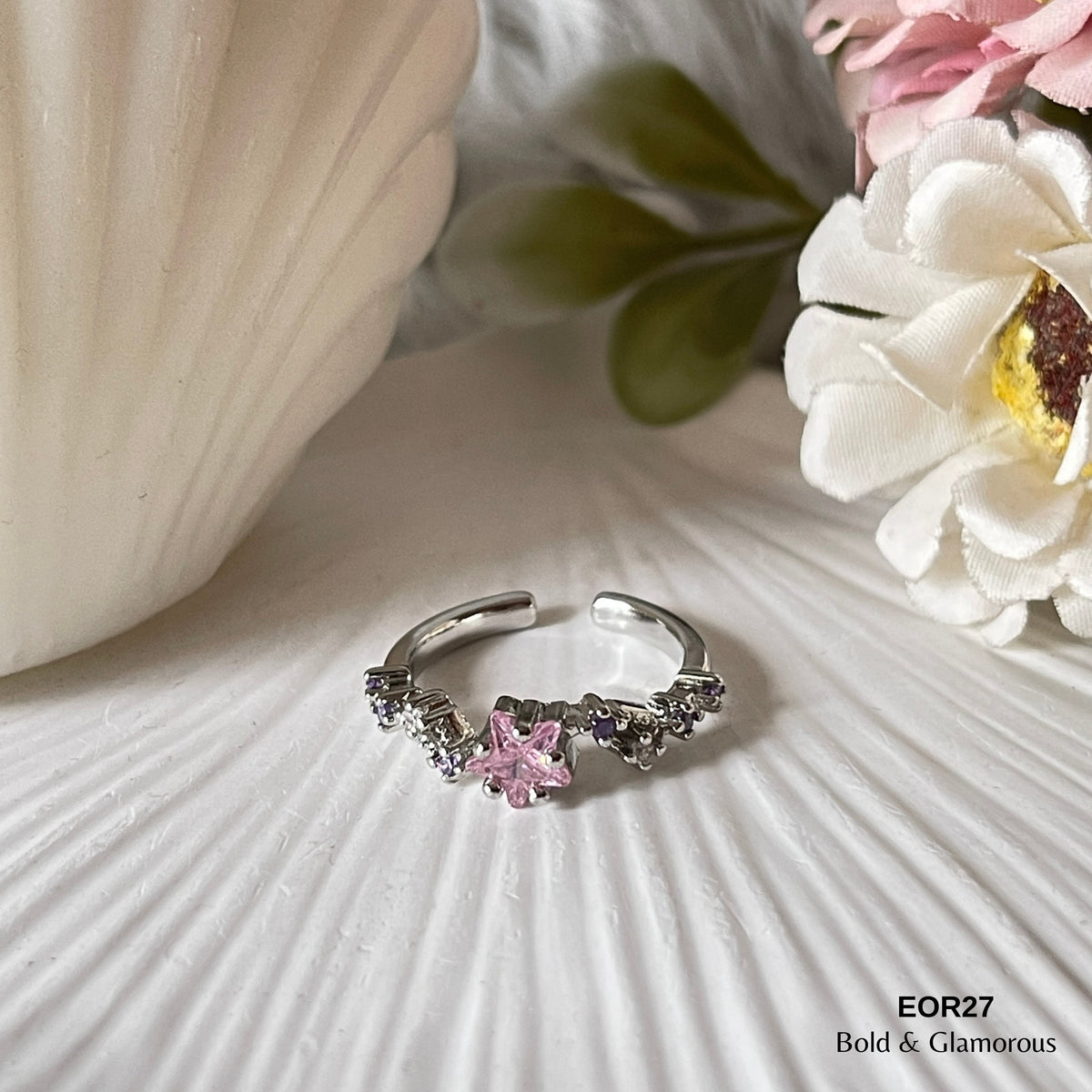 Finger Ring EOR27 Pink