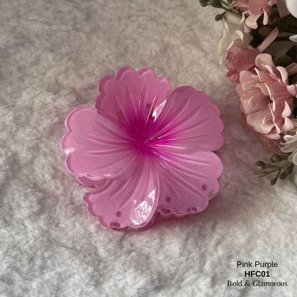 Flower Hair Claw Clip | HFC01 | Pink Purple