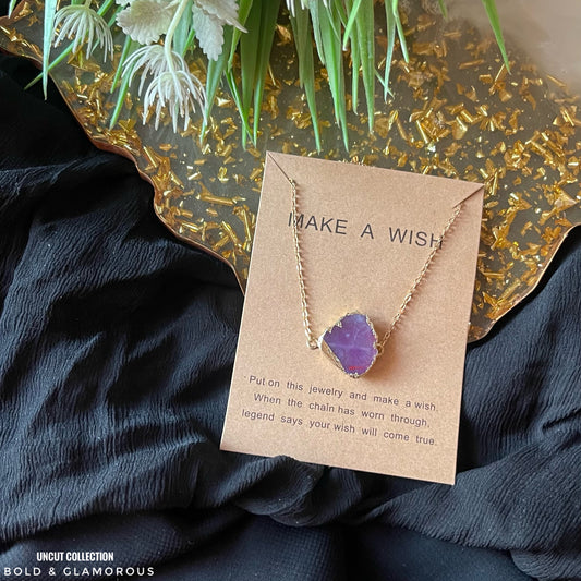 Uncut Pendant | UNCP03 | Very Dark Purple