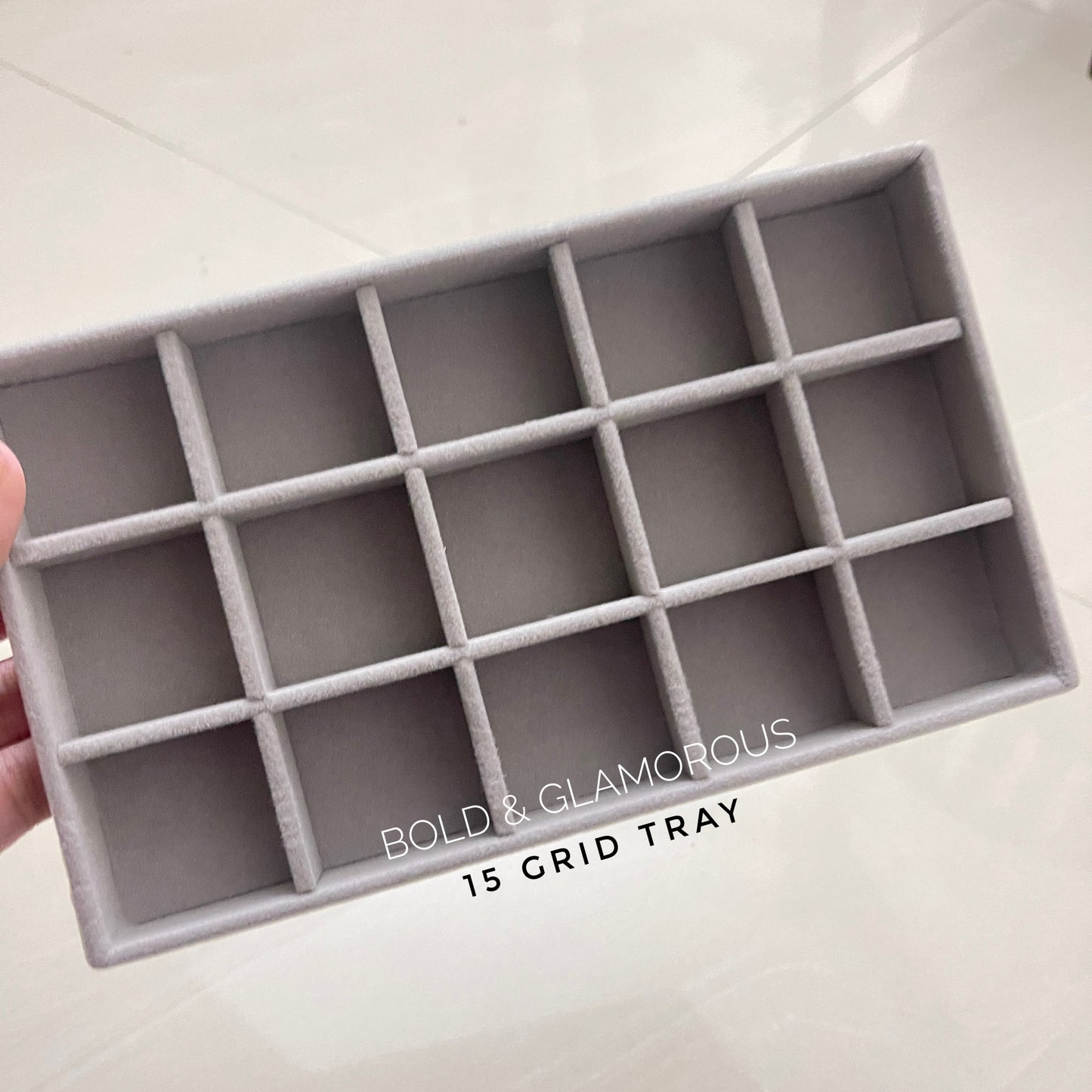 Jewelry Tray | Large | 15 Grid Tray