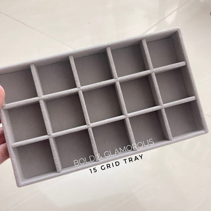 Jewelry Tray | Large | 15 Grid Tray