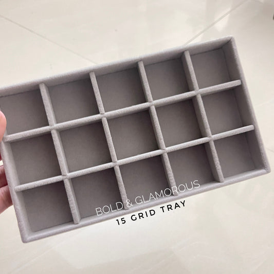Jewelry Tray | Large | 15 Grid Tray
