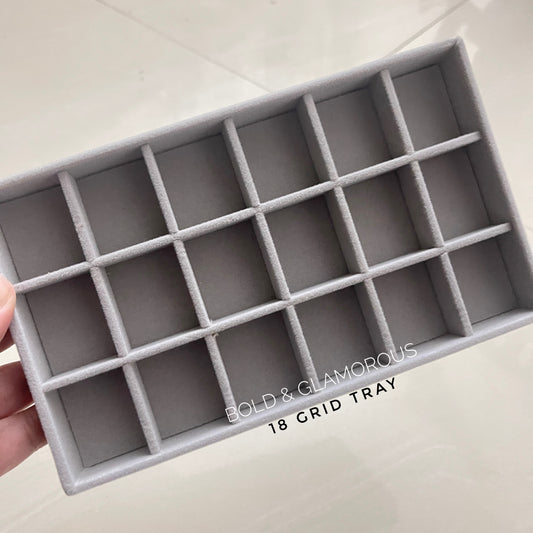 Jewelry Tray | Large | 18 Grid Tray