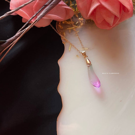 Water Drop Pendant | WDP01 | Bottom Pink Blue