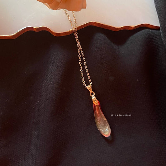 Water Drop Pendant | WDP01 | Red