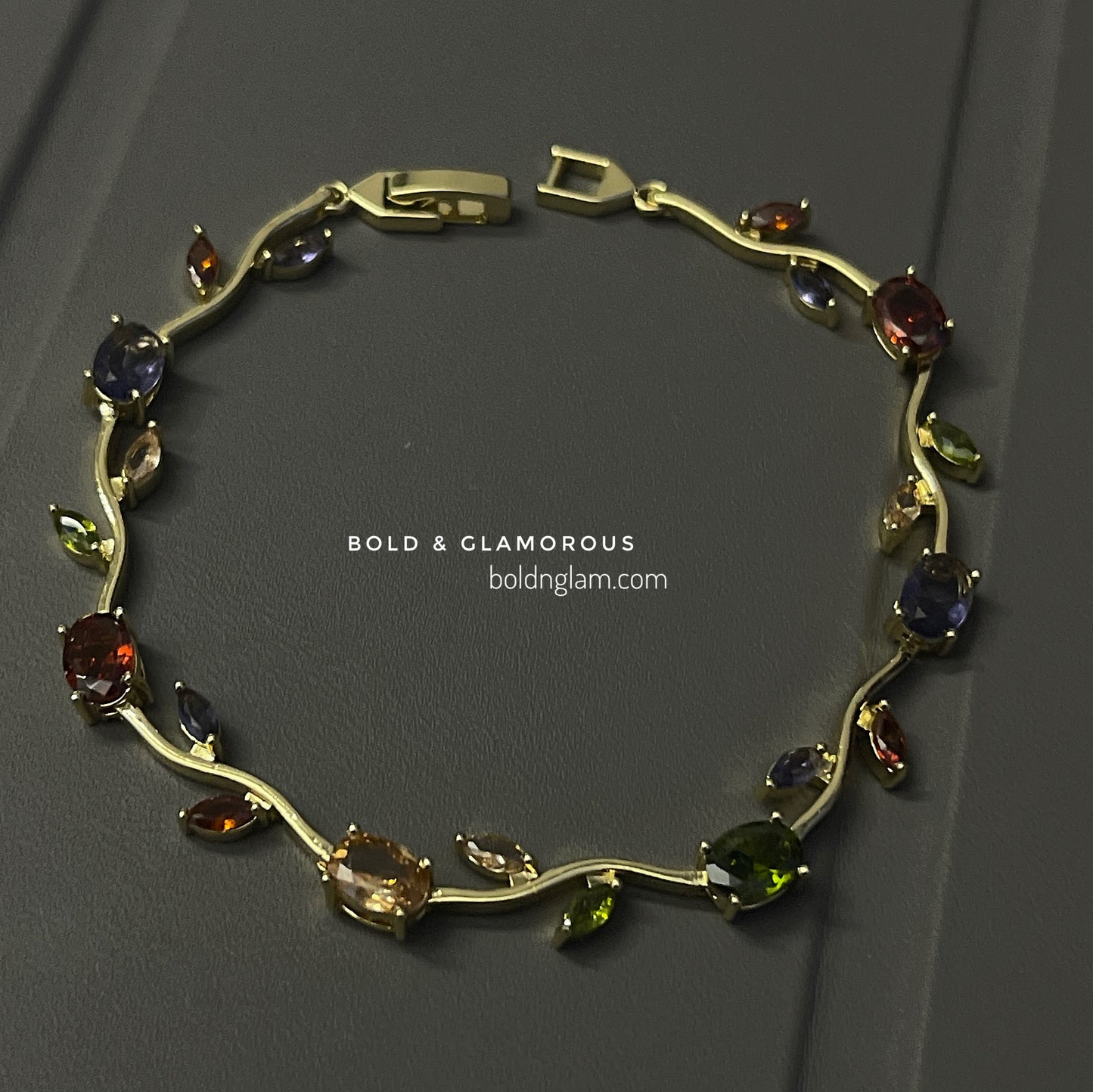 Zircon Tulip Bracelet | Multicolor