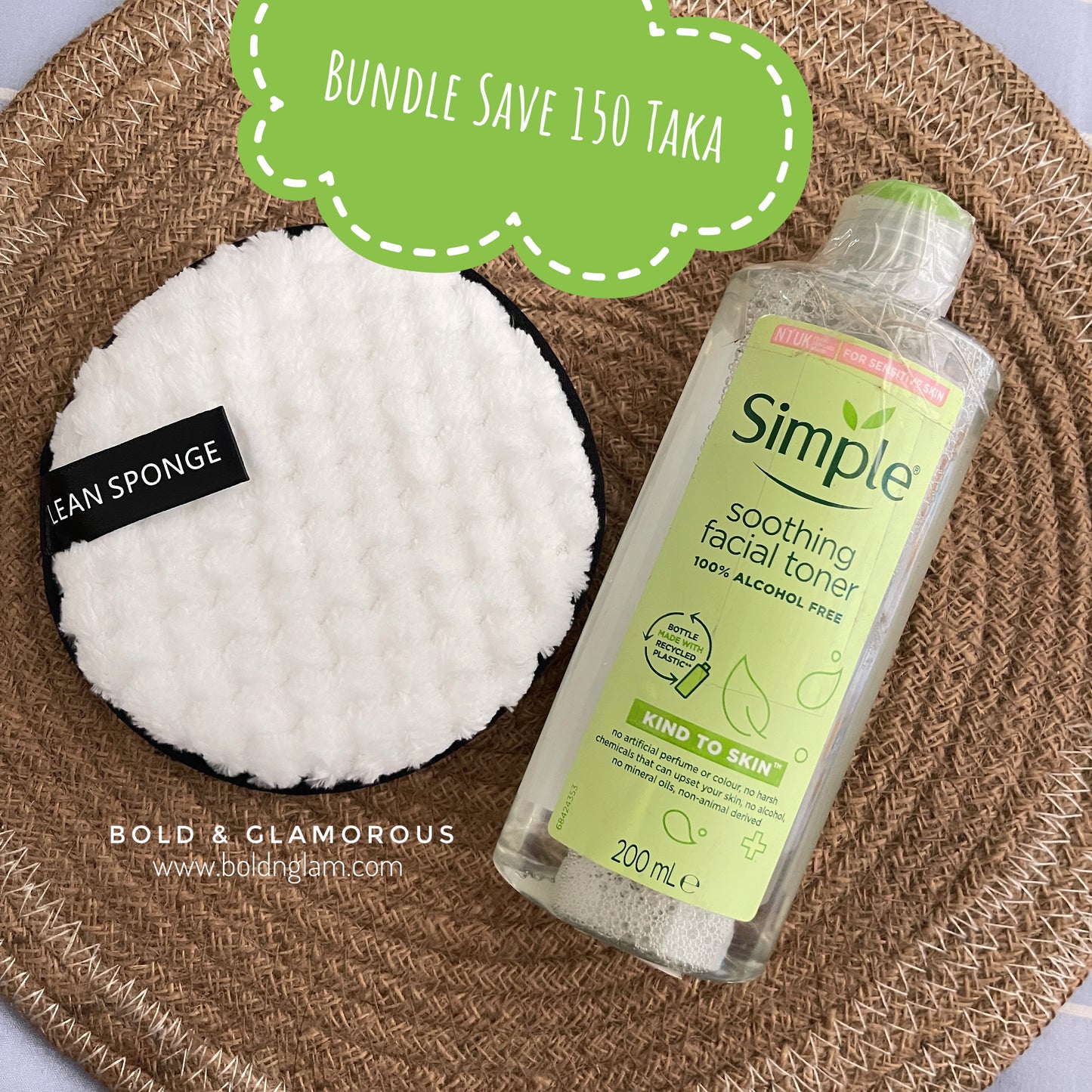 SImple Toner & Makeup Cleaner Bundle