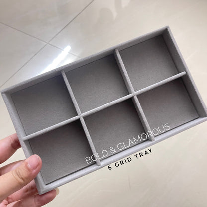 Jewelry Tray | Large | 6 Grid Tray-2