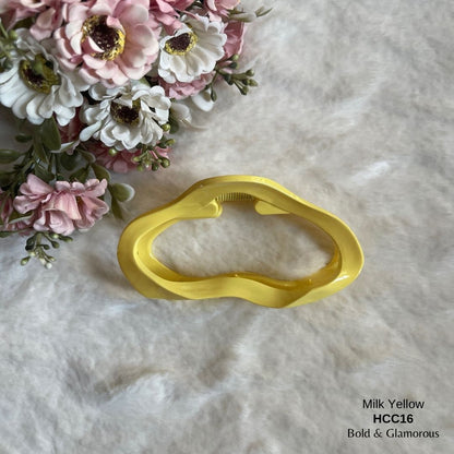 Hair Claw Clip | HCC16 | Milk Yellow