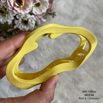 Hair Claw Clip | HCC16 | Milk Yellow